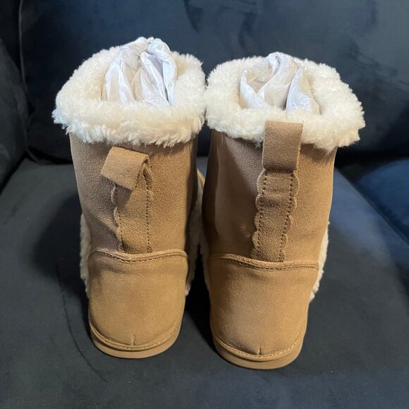 Kate Spade Size 8 Tan with Bow Detailing Winter “Marie” Boots - Picture 2 of 8